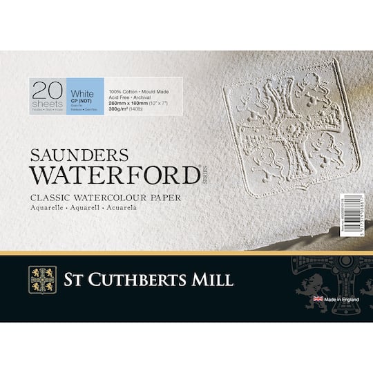 St Cuthberts Mill Saunders Waterford® Cold Pressed Watercolor Paper Block